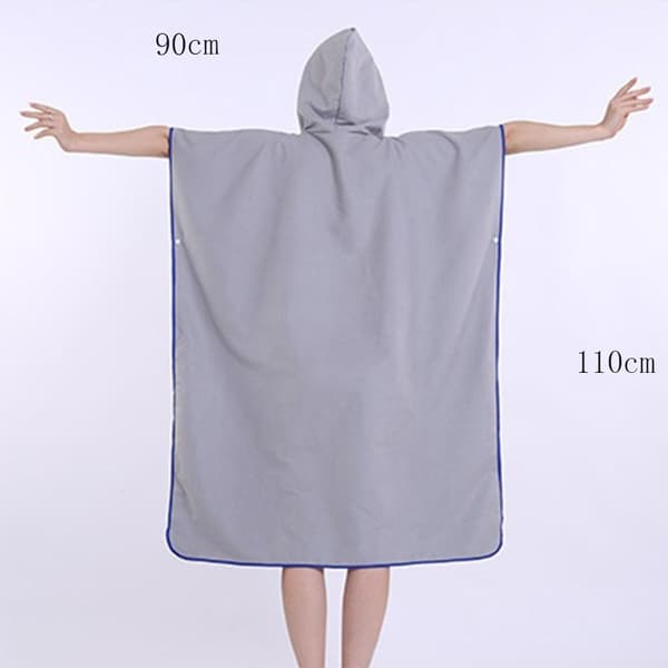 Hupulliset viittat Pyyhe Poncho GRAY grey