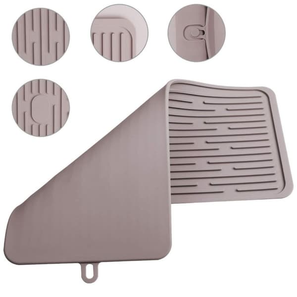 Vask Sil Bar Outflow Pad SORT black
