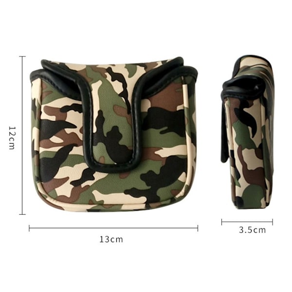 Golf Putter Head Cover Golf Club Covers GRØN SEMICIRKEL Green Semicircle-Semicircle