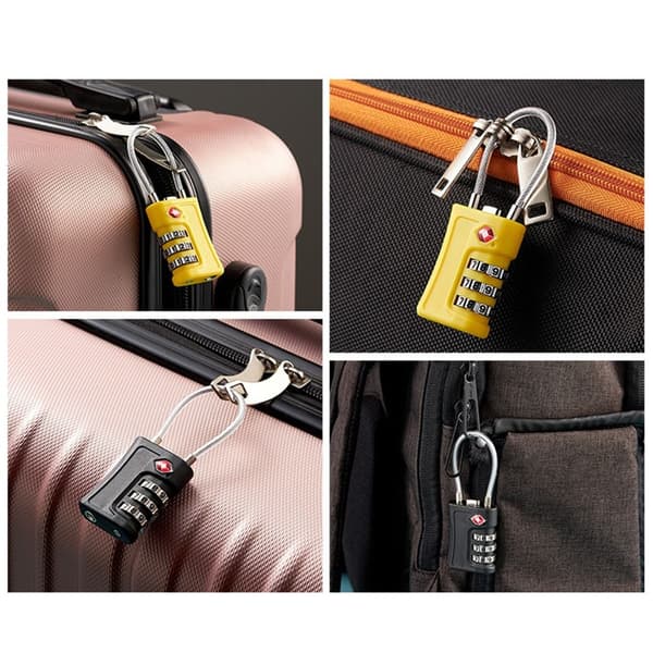 TSA Customs Code Lock Bagage Lösenordslås ORANGE Orange