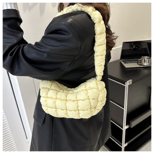 Skulderveske Puffy Håndveske SVART Black