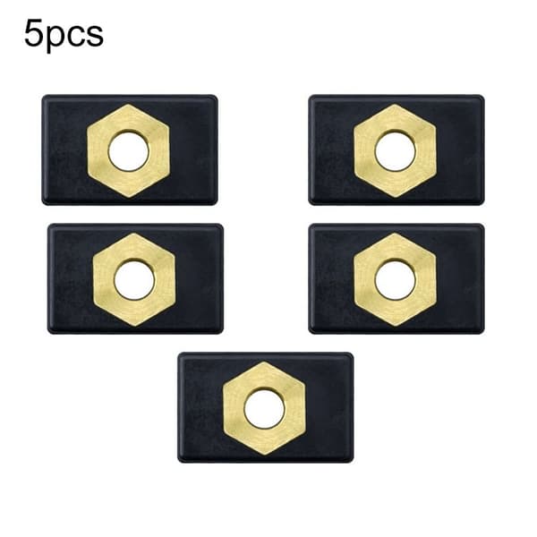5 st Spårskena Skruv Monteringsmutter M6 Mutter 5pcs