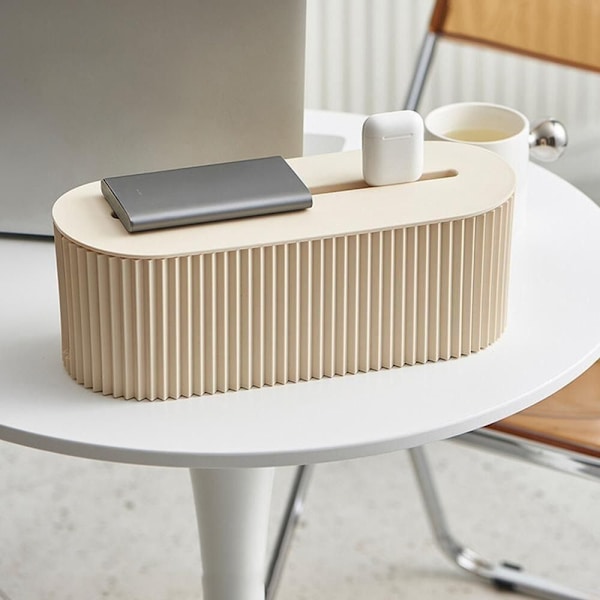 Plug Board Desktop Opbevaringsboks Cordboard Desktop Organizer BLÅ Blue