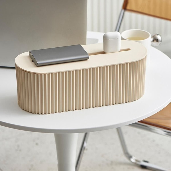Plug Board Desktop Oppbevaringsboks Cordboard Desktop Organizer BLÅ Blue