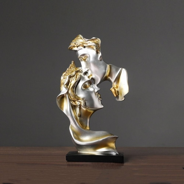 Lovers Statue Kyssestilling GULL GULL Gold
