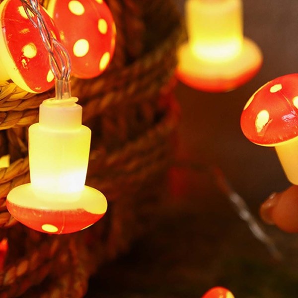 Mushroom Lamp String lamput Mushroom 1.5M 10LED USB 1.5M 10LED 1.5m 10LED USB