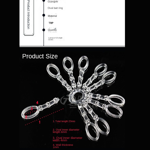 PE Pellet Bait Bands Oval agn loop Baitbands