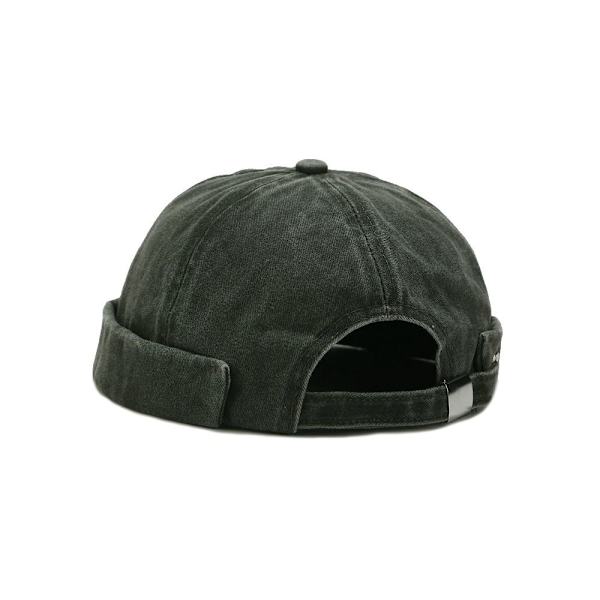 Brimless Docker Cap Skullcap Hat ARMY GRØN army green