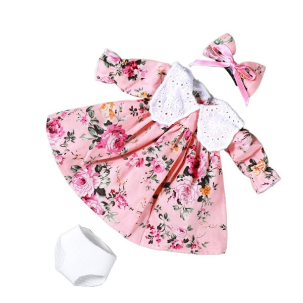 Dockkläder Blommig prinsessklänning 9 9