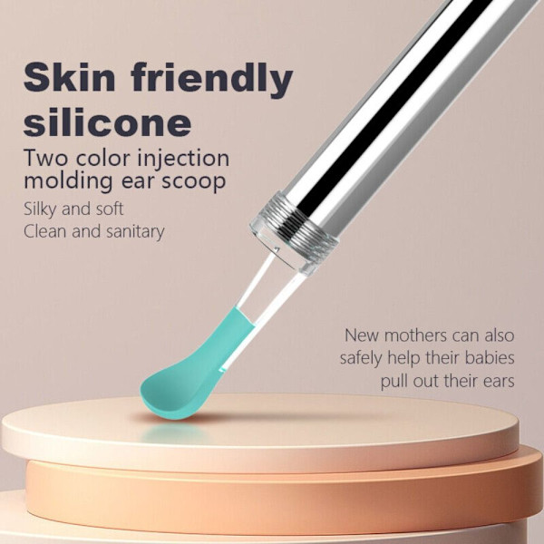 Smart Wireless Ear Wax Remover Näkyvä korvakauha PINK pink