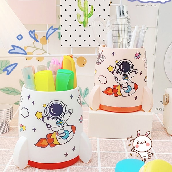 Penholder Makeup Børste Holder HVID White