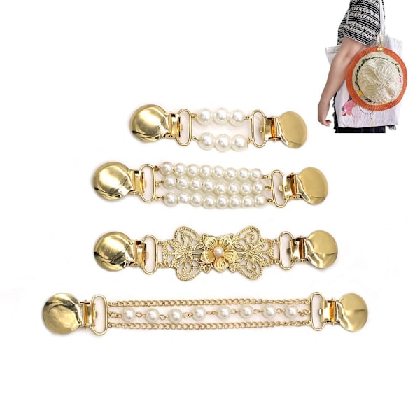 2 st Cardigan Clip Sjal Brosch 1 1 1