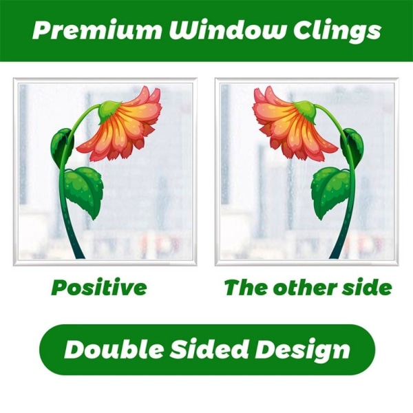 18 STK Window Stickers Statiske Stickers Window Clings