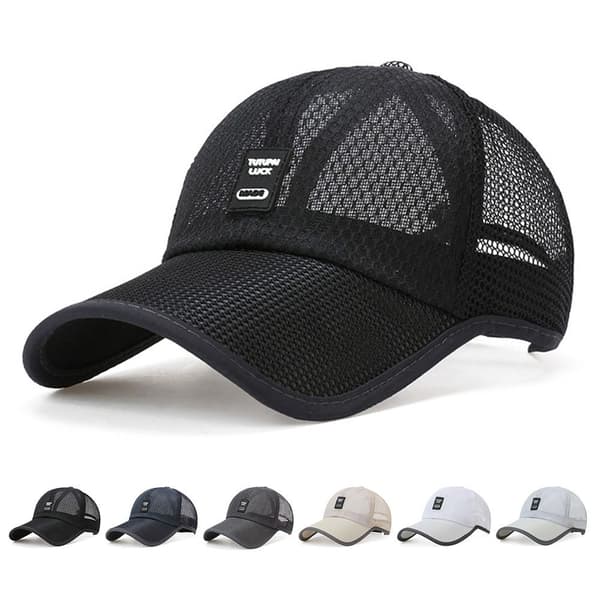 Solskyddsmössor Full Mesh Hattar VIT white