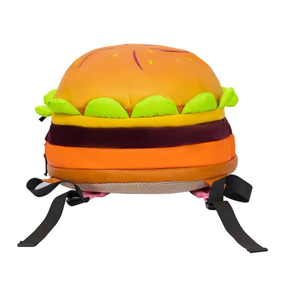 Hamburger skuldertaske studerende rygsæk