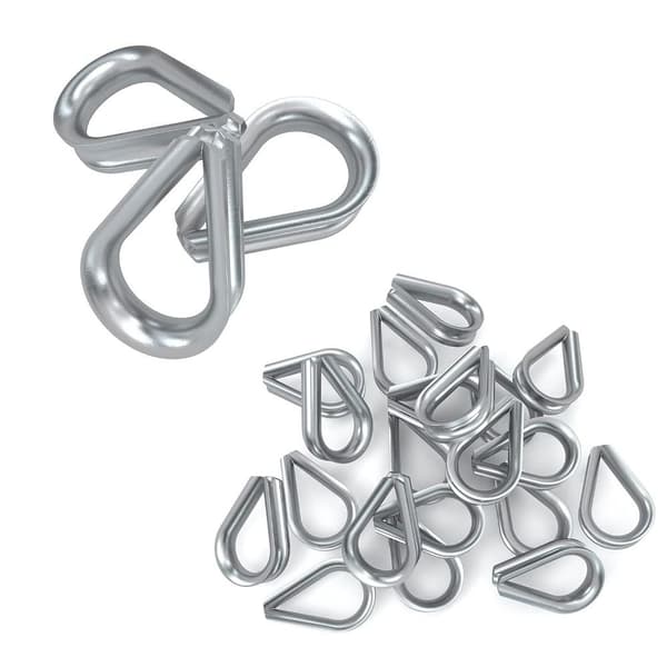 20 stk Wire Rope Thimbles Rope Thimble Rigging Thimbles Ring