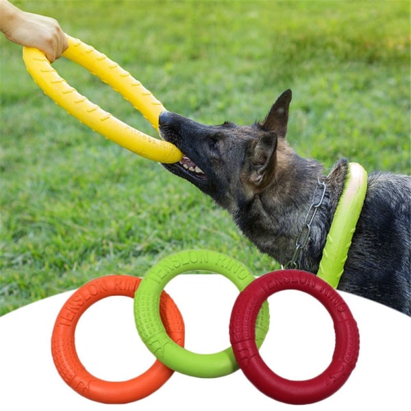 Hundträningsring Träningsringavdragare GUL yellow