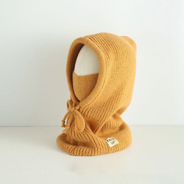 Børne blød balaclava børne pullover hat KAFFE coffee