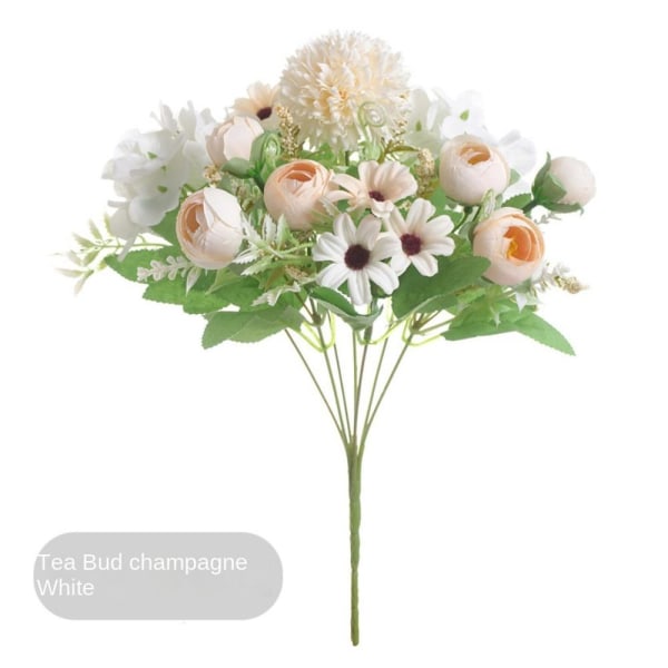 Simulera konstgjorda blommor Konstgjorda blommor CHAMPAGNE VIT Champagne White