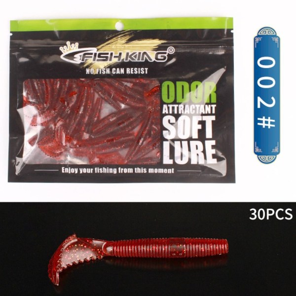 T Tail Fishing Lures Swimbait RED red