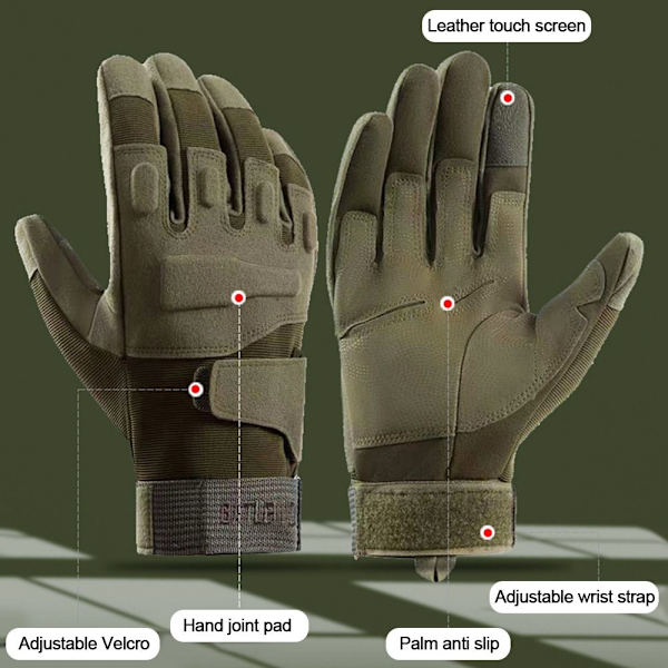 Tactical Gloves Cykelhandsker KHAKI XL khaki XL