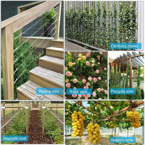 Wire Trellis Kit Kabler Wire Rope Kit String Light Hanging Kit