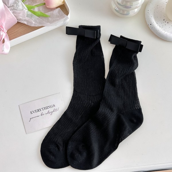 Sy rosettstrumpor Staplade strumpor SVART Black