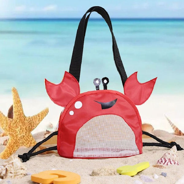 Beach Mesh Bag Skalväskor RÖD red