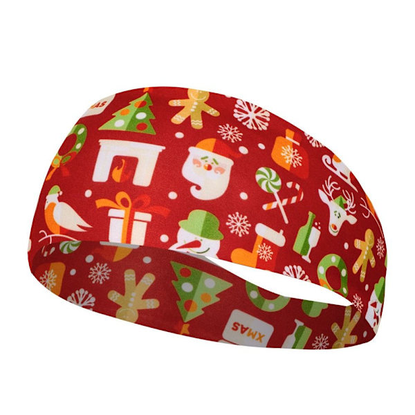 2 STK Christmas Sweat Band Yoga Hair Band 3 3 3