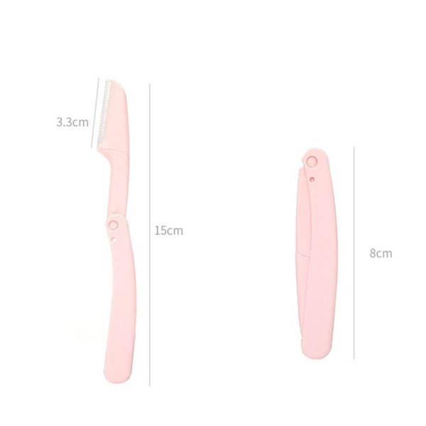 6st Ögonbrynstrimmer Eyebrow Shaper Razor ROSA pink