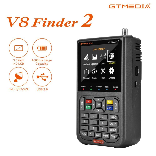 Satellitsignalfinder DVB-S/S2/S2X GTMEDIA V8 Finder 2