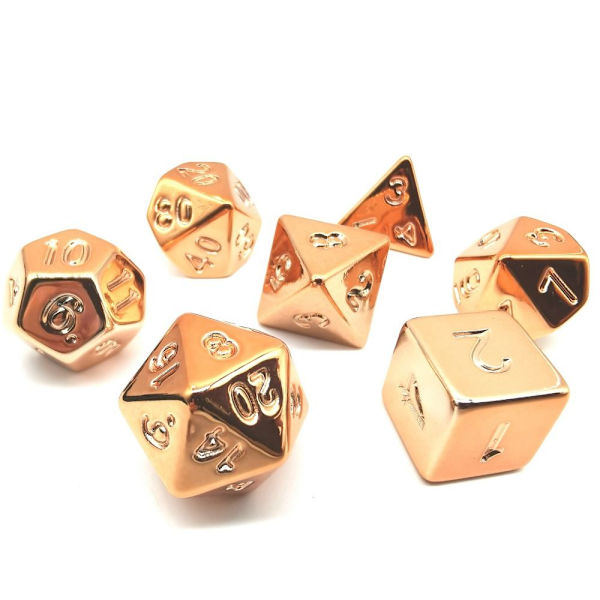 Guldplätering Tärning Tärning Set ROSE GULD rose gold