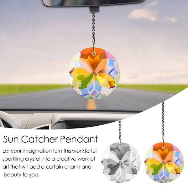 Sun Catcher Rainbow Prism Ball LÄPINÄKYVÄ LÄPINÄKYVÄ Transparent