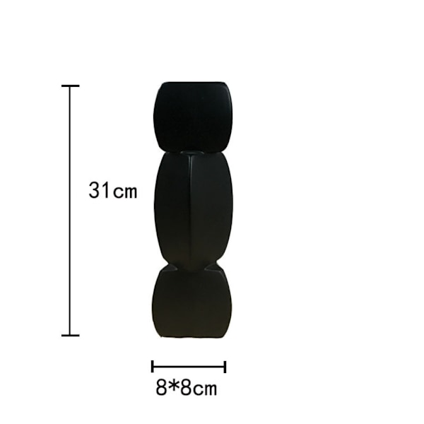 Minimalistisk Vase Sort Vase SORT A A black A-A