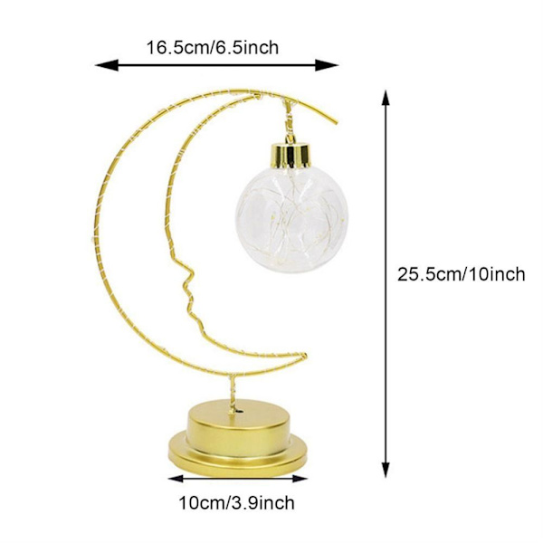 Moon Led Lampe Glass Lys BALL BALL ball
