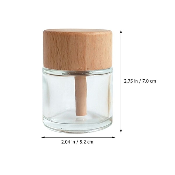 2 Styck Tom Glas Diffuser Flaska Diffuser Flaskor Vas Aroma