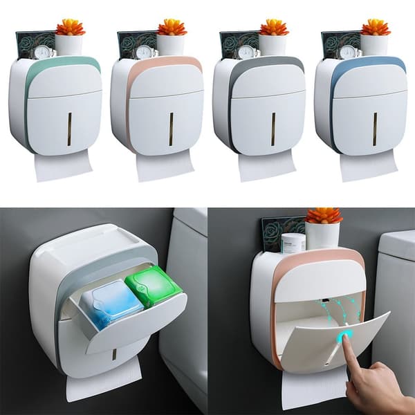 WC-paperihyllyn paperiteline HARMAA Grey