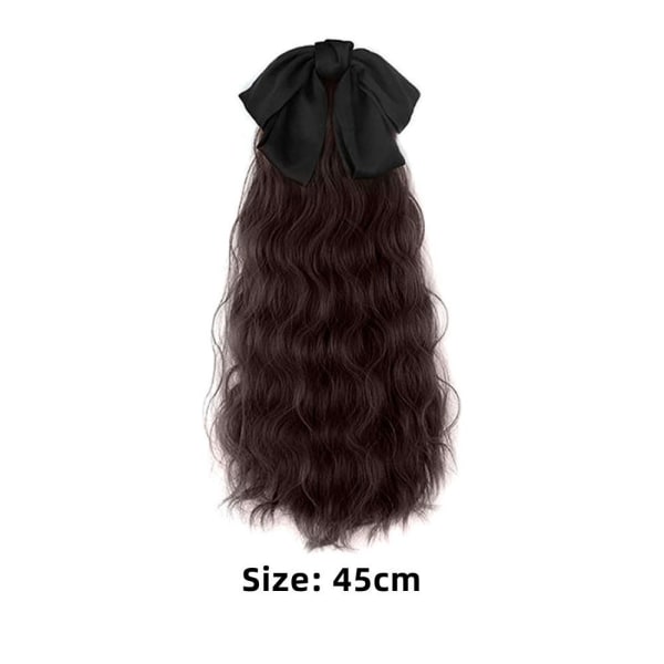 Black Hairpiece Horse Tail SVART GRIP STIL GRIP STIL black grip style-grip style