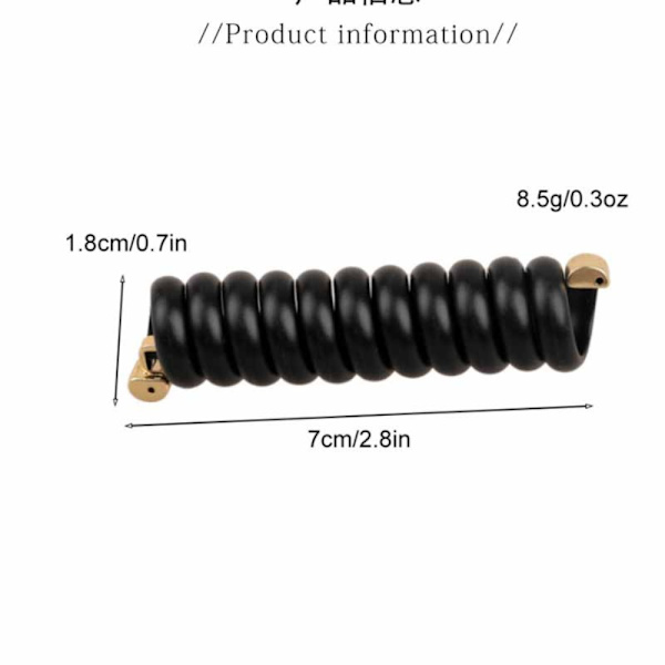 3 kpl puhelinlinjan hiusnauha Elastinen kuminauha CARAMEL Caramel