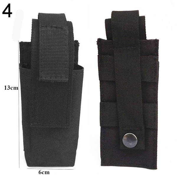 Tactical Molle Holder Lommelygte Nylonpose 4 4 4