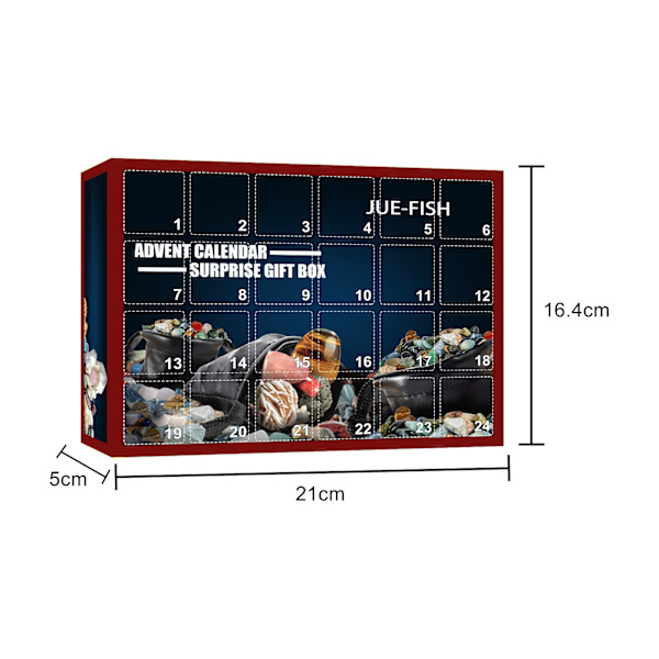 Adventskalender Naturliga Kristallstenar Blind Box