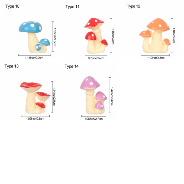 Miniatyr sopphussoppfigurer TYPE 13 TYPE 13 type 13