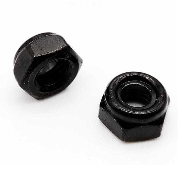 10 kpl itselukittuva mutteri Lukkomutteri MUSTA M5 M5 black M5-M5