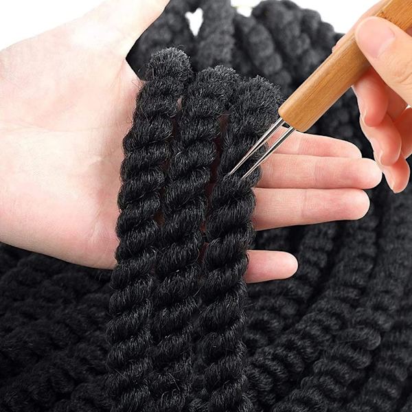 Dreadlock Virknål virknålar för hårvirkat hår