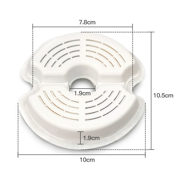 Pet Founian Filter Vannfiltre 2 STK 2 STK 2Pcs