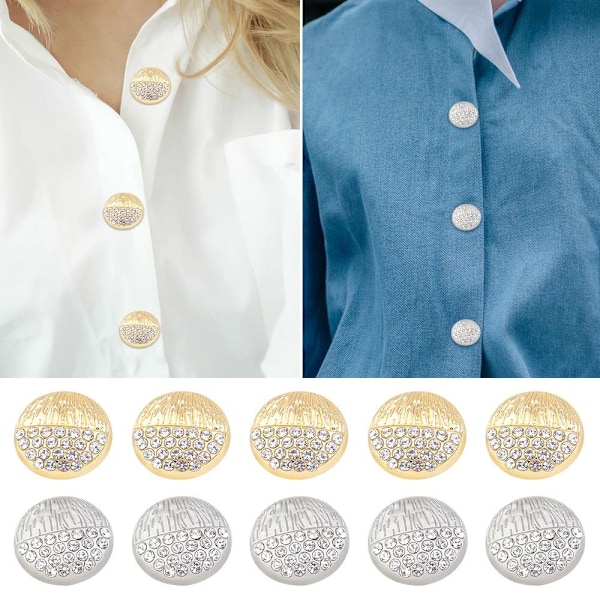 Metallknappar Skjorta Knappar GULD 20MM10ST 10ST gold 20MM10pcs-10pcs