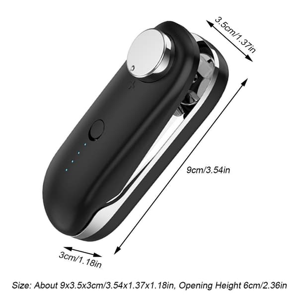 Tiivistyskone Snack Sealer MUSTA Black