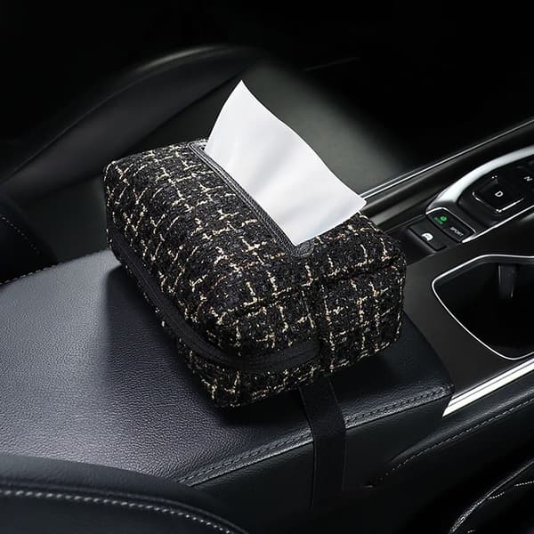 Car Tissue Box Tissue Storage Case PINK PINK