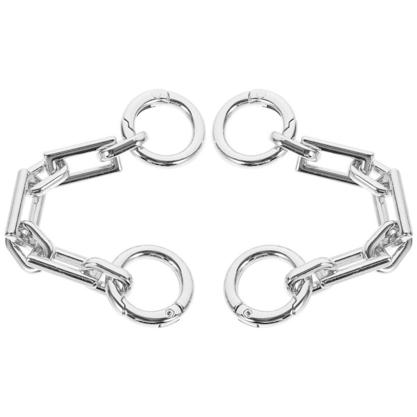 2 kpl Laukun jatkoketju Neliömäinen solkiketju SILVER 2 KPL 4 Silver 2 Pcs 4 cells-2 Pcs 4 cells