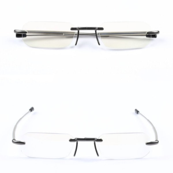Rammeløse læsebriller Brille med etui +400 +400 +400